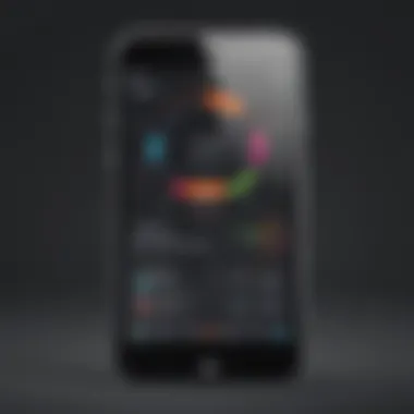 Sleek Interface Design Sleek design of a free measurement app interface