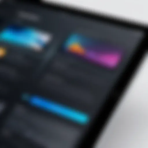 Sleek Design of iPad Screen