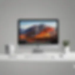 Sleek and modern minimalist design monitor for Mac laptop