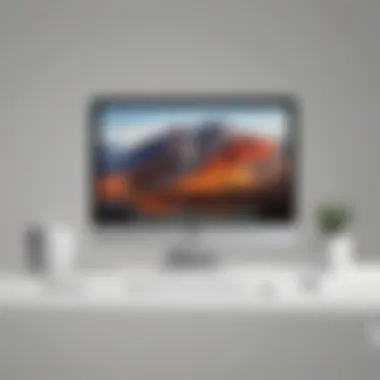 Sleek and modern minimalist design monitor for Mac laptop