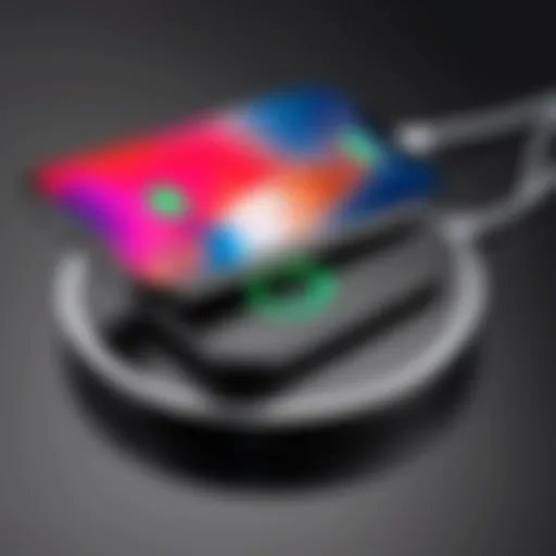 Sleek, modern wireless charger for iPhone