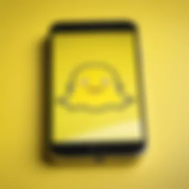 Uncovering Snapchat Logo Discreetly Illustration of Snapchat logo