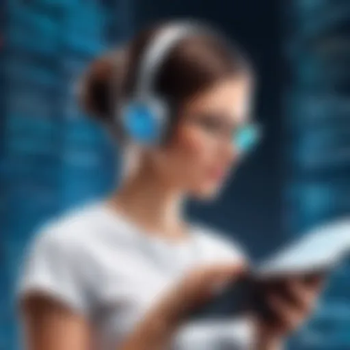 Sophisticated language translation technology illustration