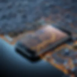 A digital map showcasing the last known location of an iPhone