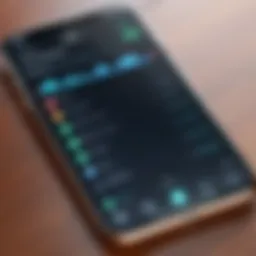 Illustration of iPhone tracking interface