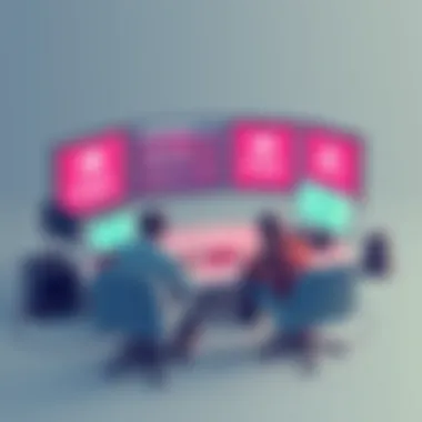 Conceptual illustration of immersive gaming experience