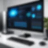 A sleek computer setup emphasizing performance improvements.
