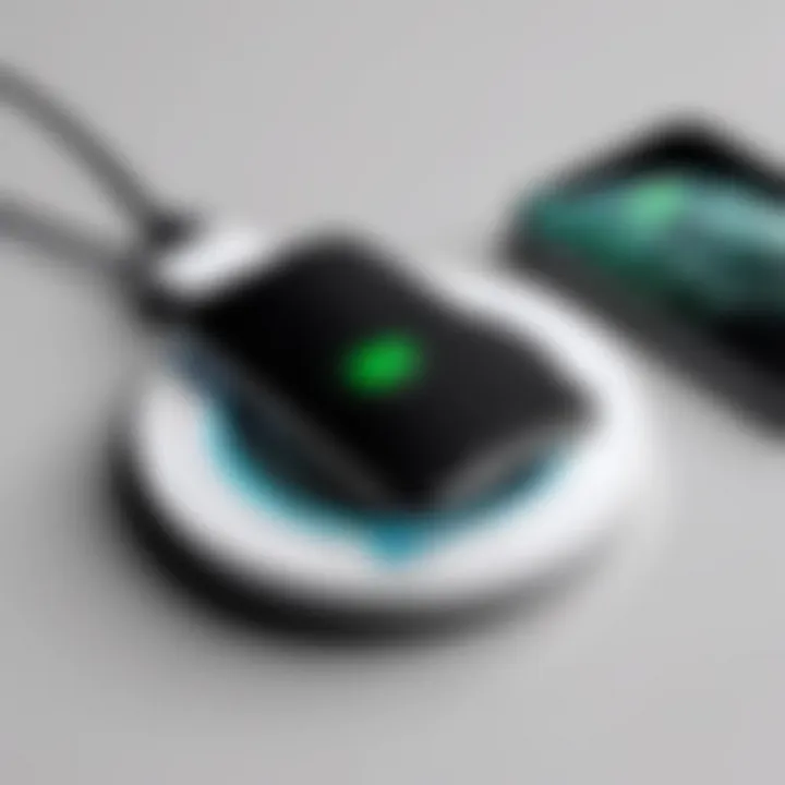 Stylish and compact wireless charger for iPhone