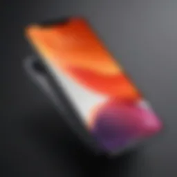 Elegant design of the new iPhone