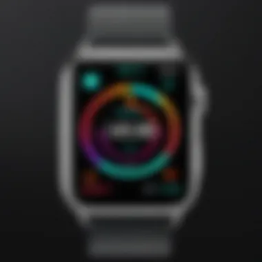 Chronic Condition Management on Apple Watch An Apple Watch displaying features for managing chronic conditions.