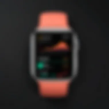 Nutrition Tracking on Apple Watch An Apple Watch showcasing a nutrition tracking app with meal logging.