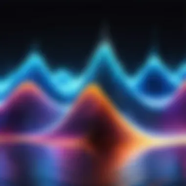 Abstract Sound Wave Integration with Imagery An abstract visualization of sound waves integrating with images.