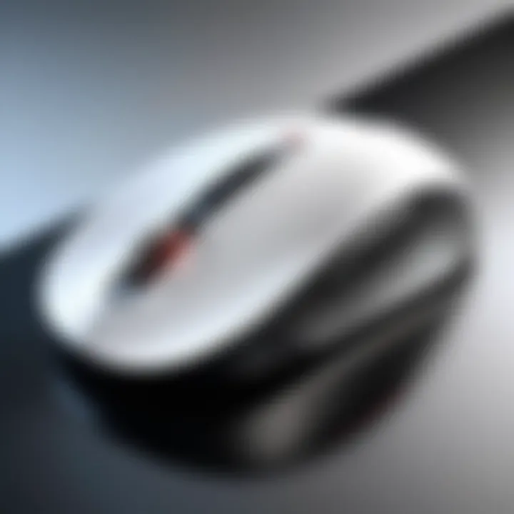 Bluetooth mouse showcasing ergonomic design