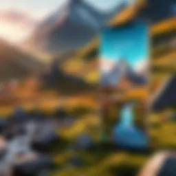 Stunning animated landscape live wallpaper on Android device