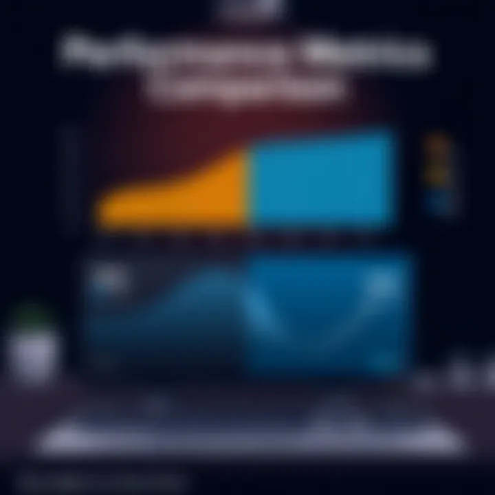 A graphical comparison of performance metrics before and after driver updates.