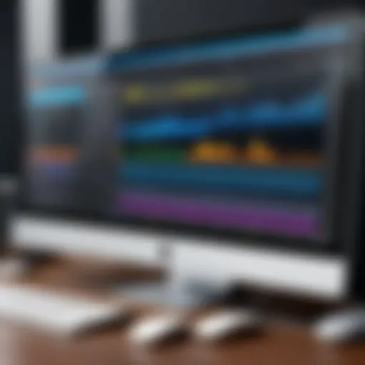 A sleek interface of a desktop audio editing application showcasing advanced features.