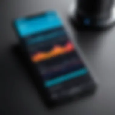A mobile audio editing app displayed on a smartphone highlighting user-friendly functionalities.