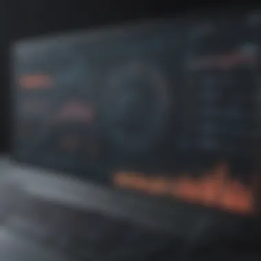 Real-Time Data Visualization CPU monitor software interface displaying real-time data visualization