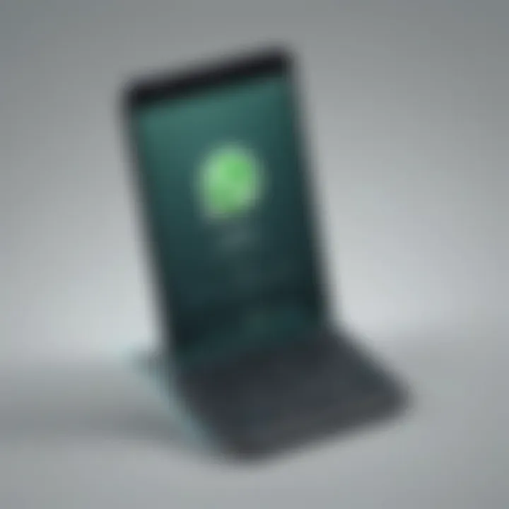 Illustration of transferring WhatsApp messages to a new device