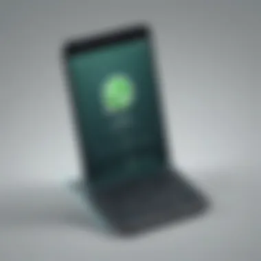 Seamless Device Transition Illustration of transferring WhatsApp messages to a new device