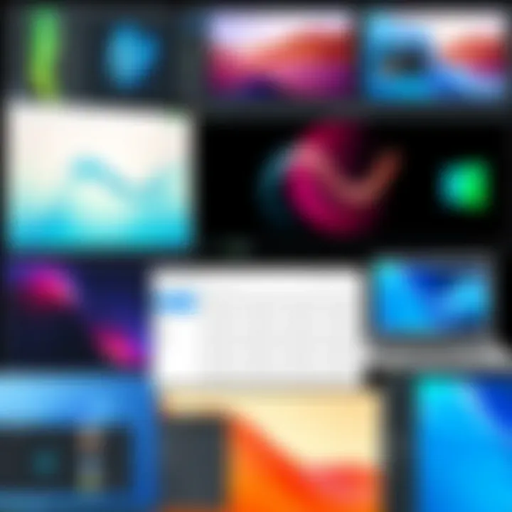 A collage of different applications used for background removal
