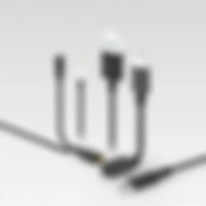 Different types of charging cables