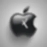 Illustration of Apple logo with question mark