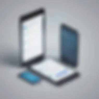 Mobile Two-Factor Authentication Setup Illustration showing two-factor authentication process on mobile device