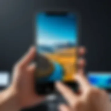 Innovative Editing Innovative use of app to alter photo backgrounds