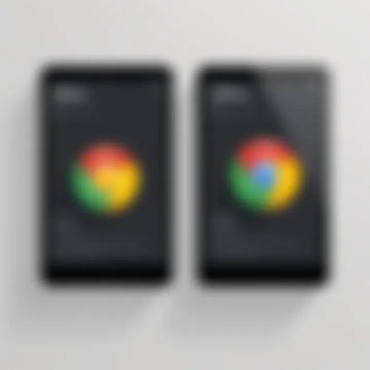 Comparison chart of online vs offline Chrome installers