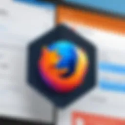 Illustration of Firefox Send interface showcasing file sharing options