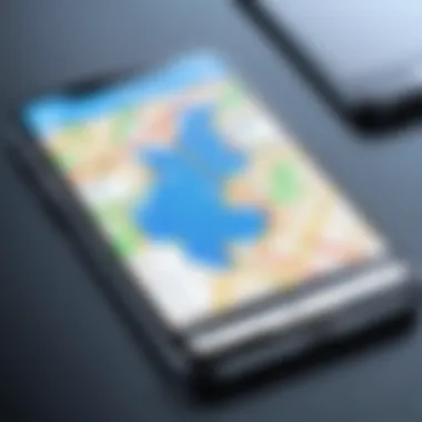 A diagram illustrating the technological advancements in navigation apps