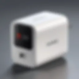 Detailed view of a Huawei charger