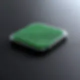 Close-up view of an iottie sticky gel pad showcasing its texture and durability