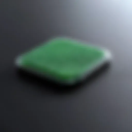 Close-up view of an iottie sticky gel pad showcasing its texture and durability