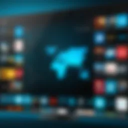 Visual representation of Kodi interface