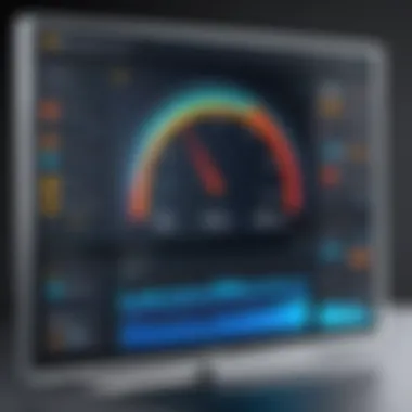 Real-Time Temperature Monitoring Screenshot of software displaying real-time temperature readings of PC components
