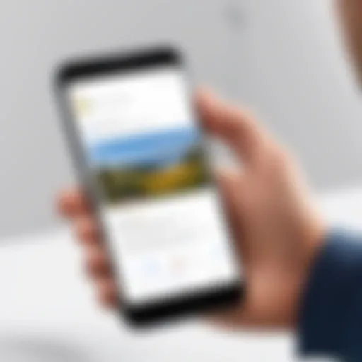 User interacting with Google Lens on a smartphone.