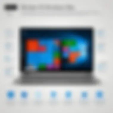 Infographic detailing benefits and risks of Windows 10