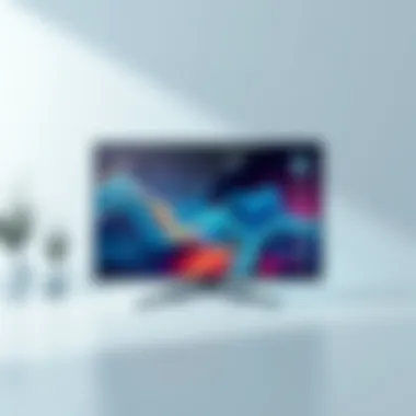 Digital Aesthetics in Modern Screen Savers A visually appealing modern TV screen saver highlighting digital aesthetics.