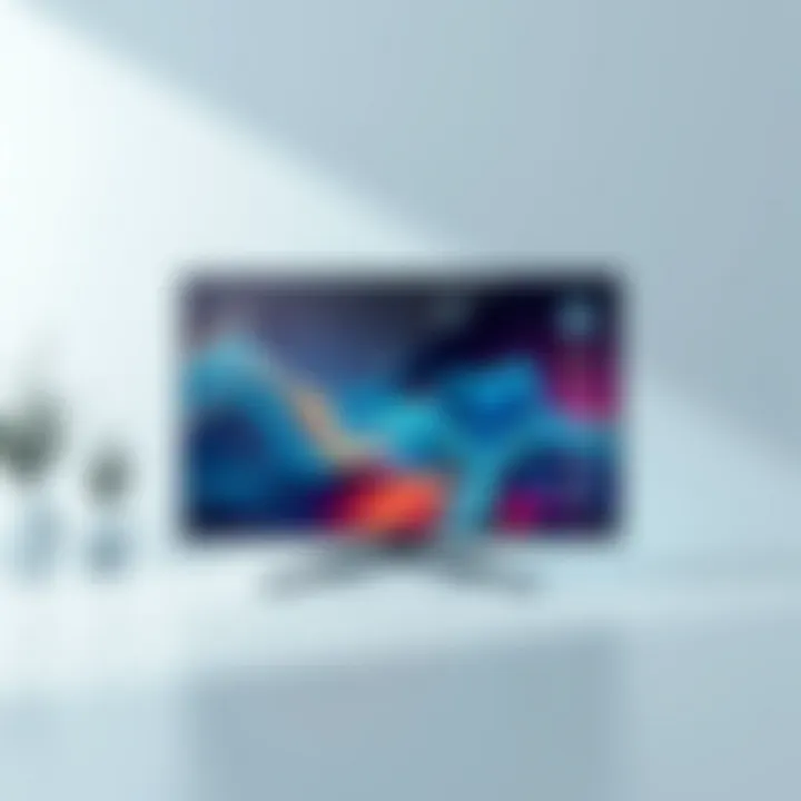 Digital Aesthetics in Modern Screen Savers A visually appealing modern TV screen saver highlighting digital aesthetics.