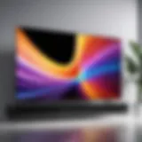 Sleek Ultra-HD Television Display