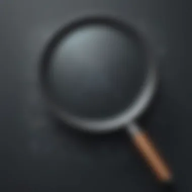 Revealing the Concealed Magnifying glass revealing hidden messages