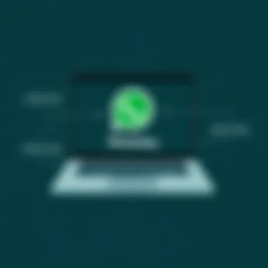 Installation process of WhatsApp on a laptop