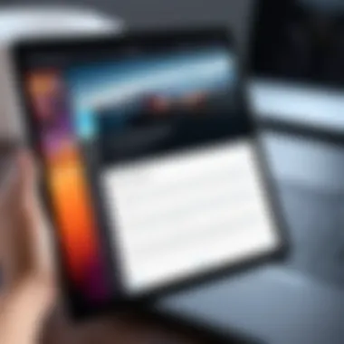 Troubleshooting Guide for iPad Issues A troubleshooting guide displayed on a tablet device