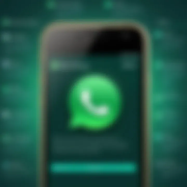 Visualization of user privacy options in messaging apps