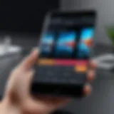 Captivating video editing interface