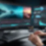 Interface of Wonder Filmora Video Editor showcasing editing tools
